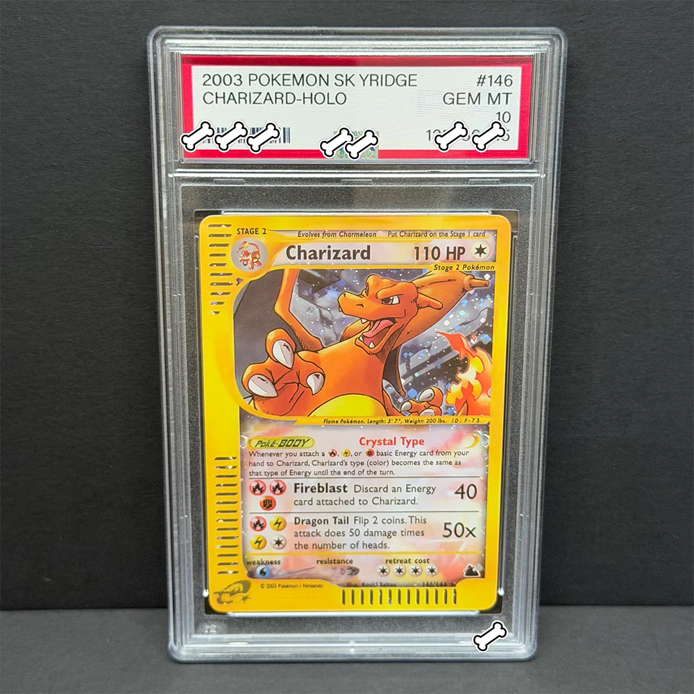 

PTCG DIY 2003 POKEMON SK YRIDGE CHARIZARD-HOLO GEM MT ILLUSTRATOR GAME GREY FELT HAT VAN GOGH Game Card Gift Toy Dropshipping