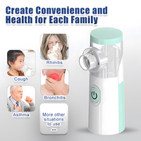 amzwn Portable Mesh Nebulizer Inhalator Adult Child Baby Health Mini Silent Steam Humidifier Inhaler Atomizer for Travel