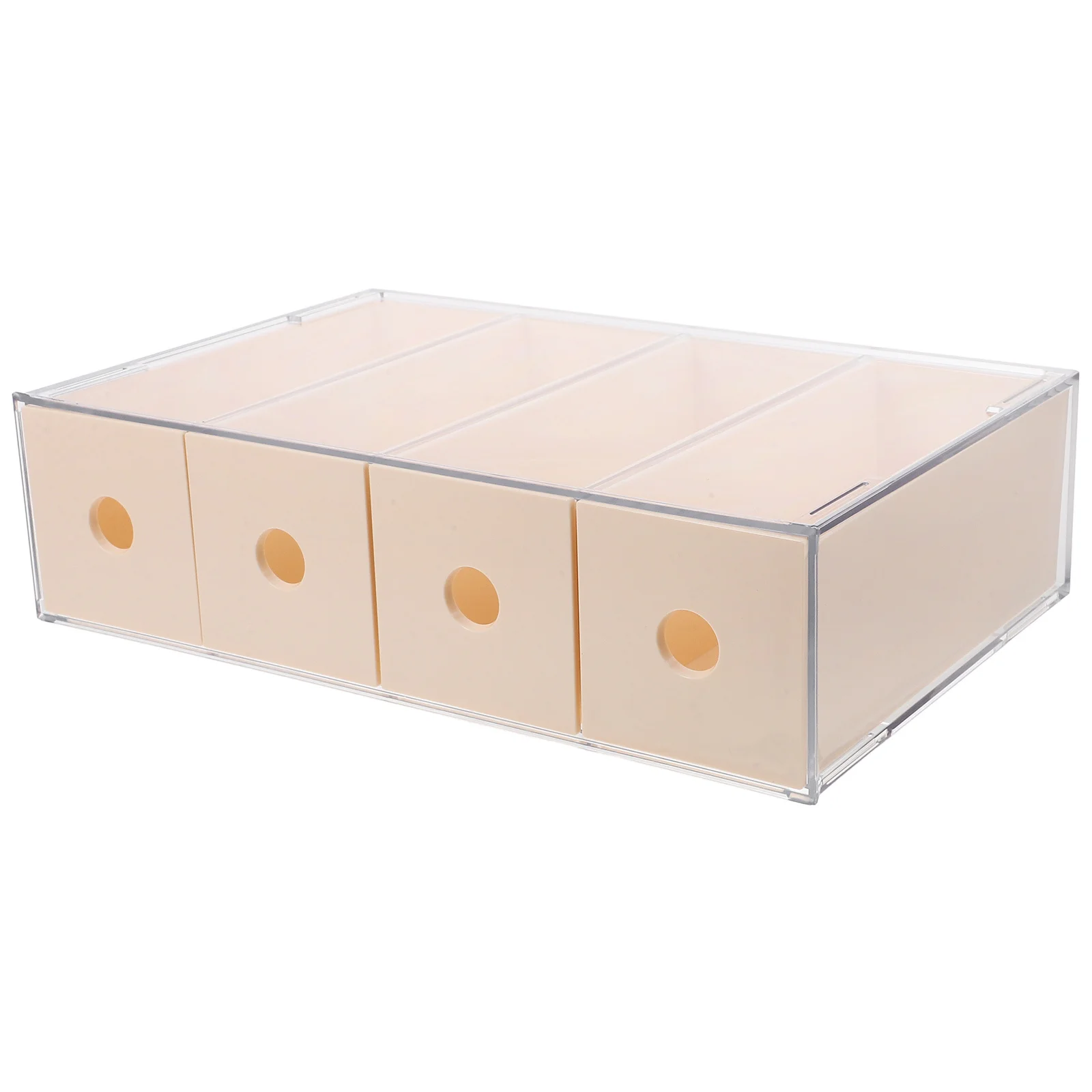 

Makeup Organizer Stackable Transparent Drawer Storage Box For Glasses Jewelry Cosmetics Desktop Organizer Tray Plastic