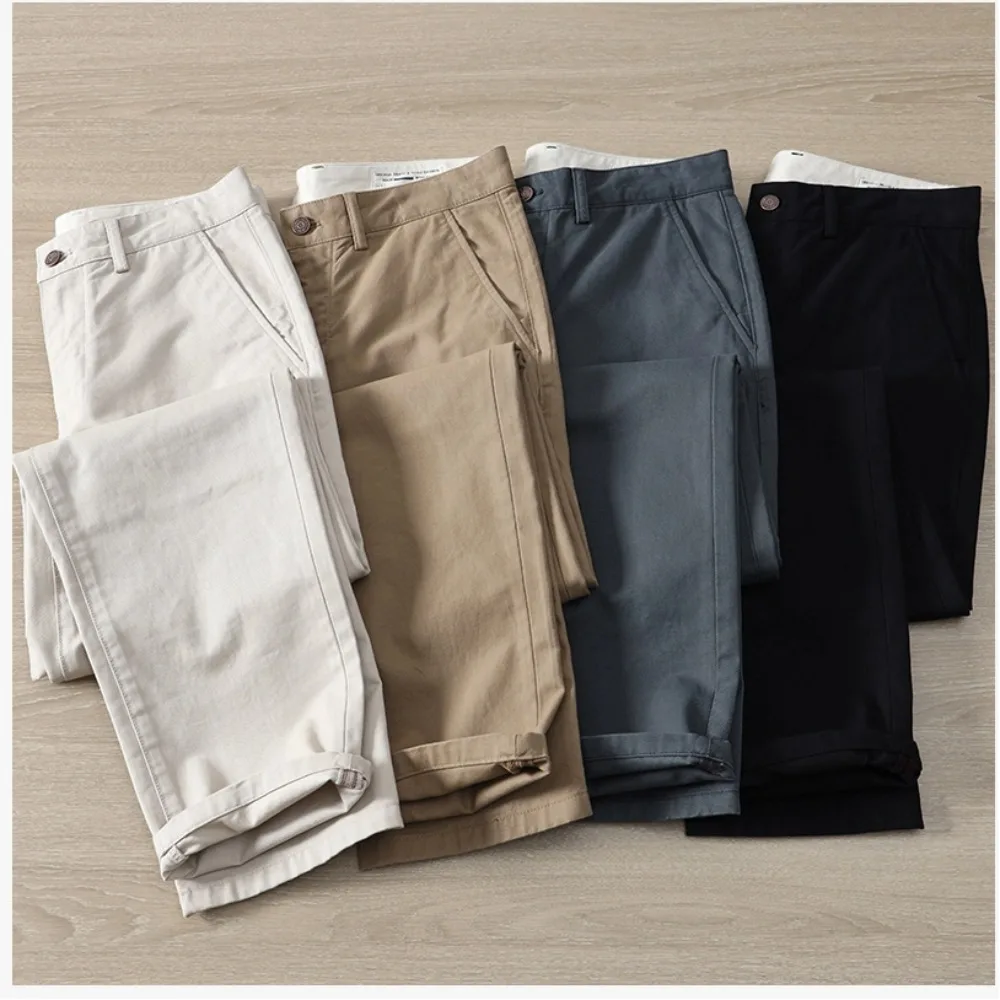 

Осенне-зимние мужские толстые простые повседневные маленькие прямые брюки из чистого хлопка, универсальные рабочие брюки в американском стиле ретро