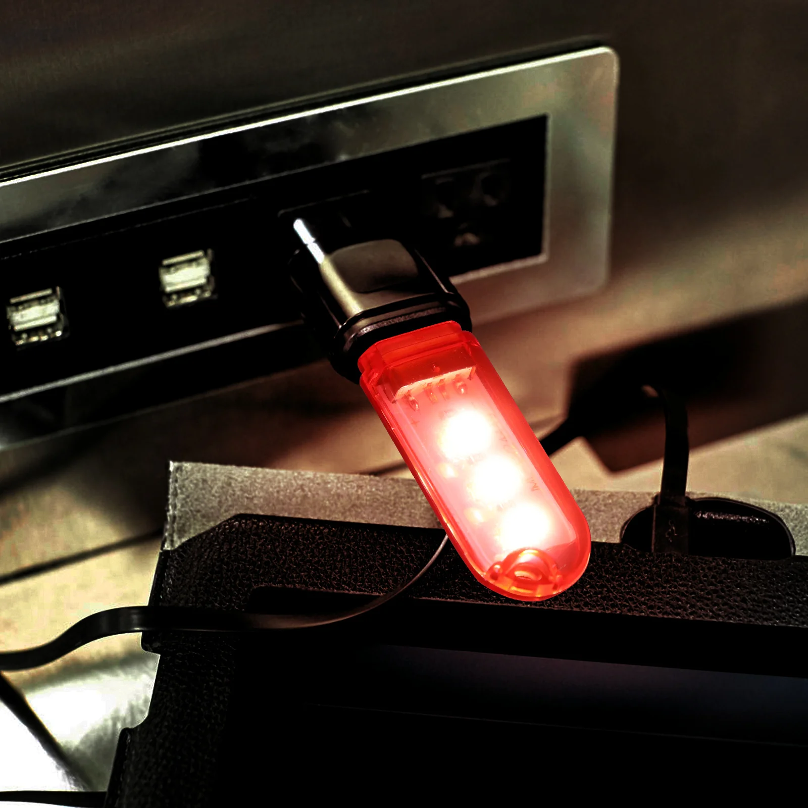 

1Set USB Night Light Mini Portable Lamp with Hole for Keychain Use on Laptop Keyboard Trip Essential Cool Gadgets