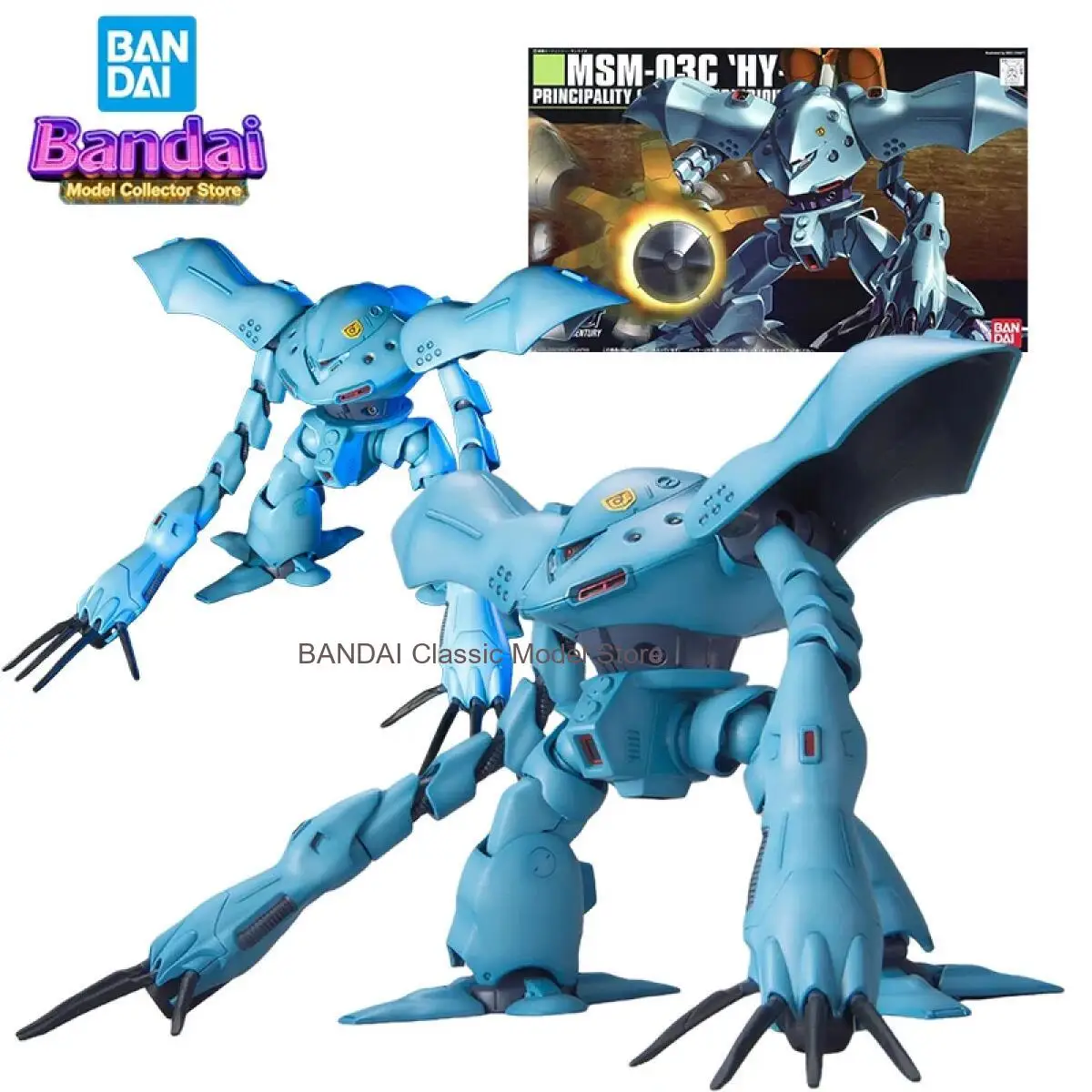 

Bandai HGUC 1/144 MSM-03C Hy-Gog Action Figure Hygogg Anime Gundam Mobile Suit Toys for Boys