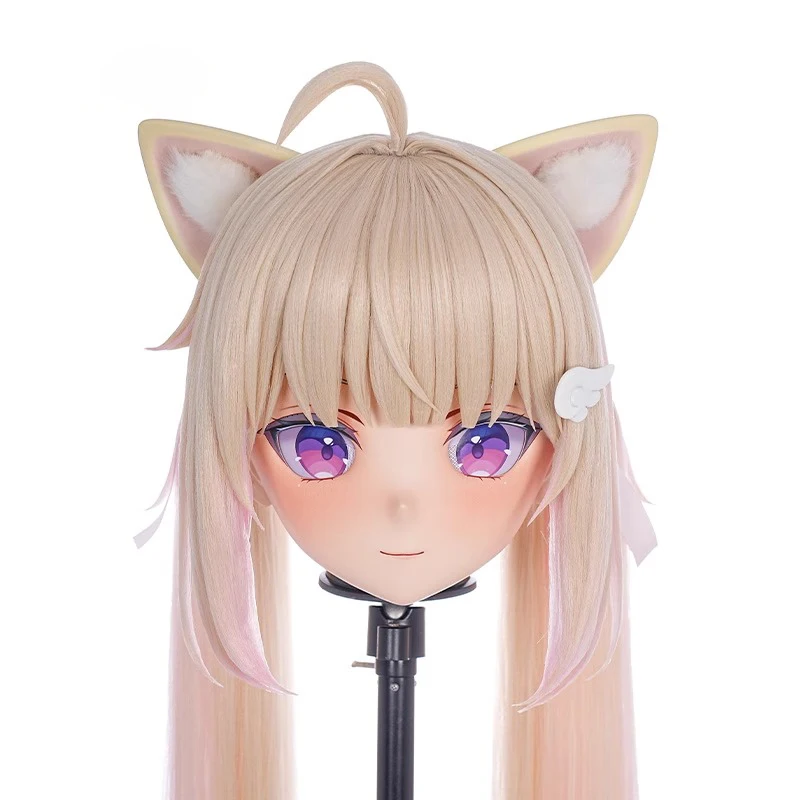 

Anime Full headband lock Customize Full Crossdress Doll Female/Girl Cartoon Character Kig Cosplay Kigurumi Mask BJD