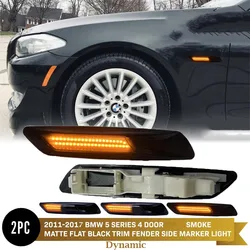 Dynamic Amber Flashing BMW F10 LED Side Marker Light Turn Signal For BMW 5 Series F10 F11 F18 2011 2012 2013-2017 OE#63137154168