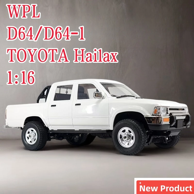 1/16 WPL D64/D64-1 2.4G 4WD Remote Control Hailax Truck High Speed Simulation Controllable Headlights Toy Car Gift