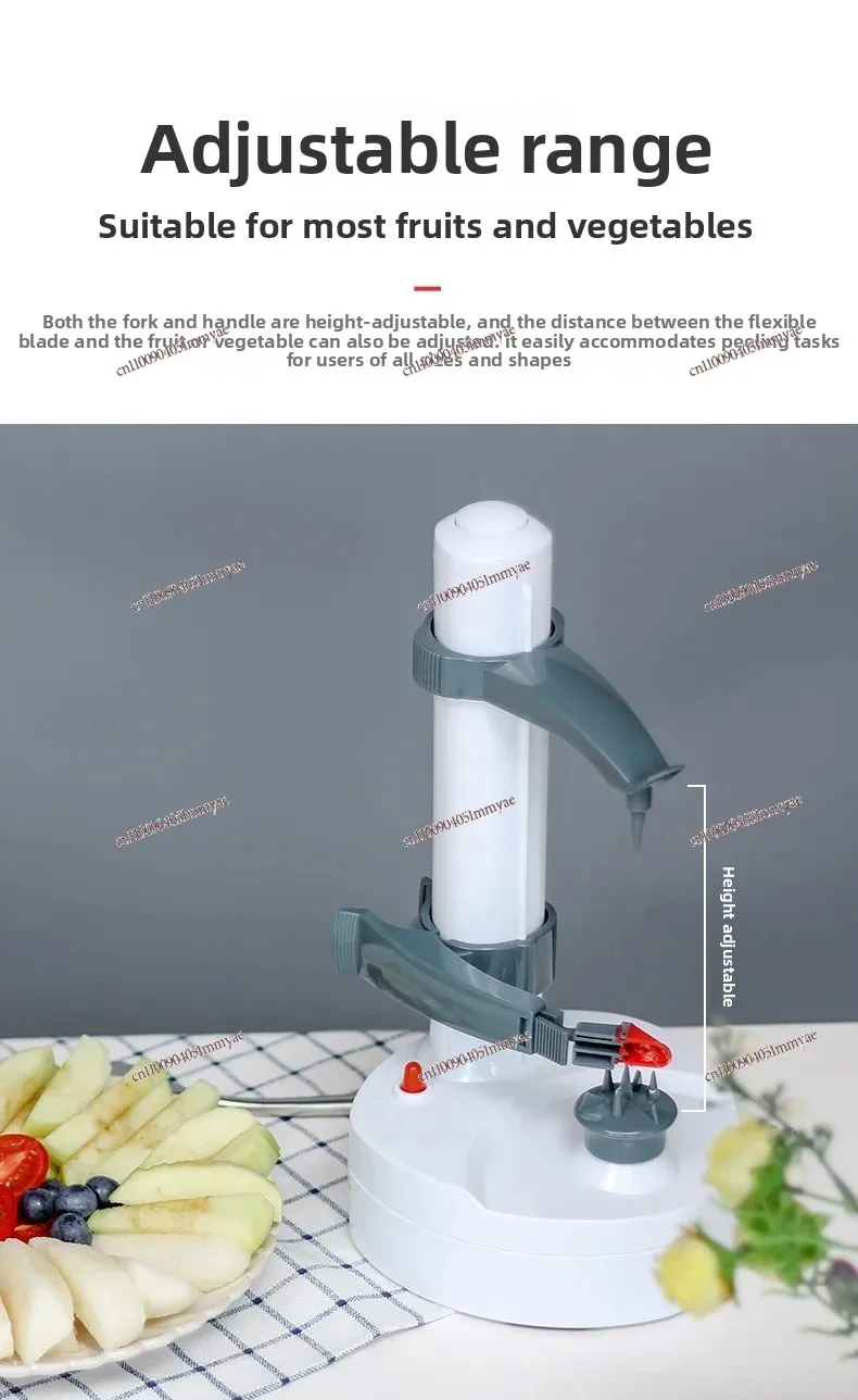 Skrobak do owoców, automatyczna obieraczka do użytku domowego, przenośna, wielofunkcyjna elektryczna obieraczka do ziemniaków