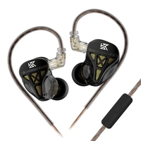 KZ-DQS In Ear Earphone Dynamic Monitor Earbud HIFI Sport Noise Cancelling Headsets with Microphone DQS Headset E65C