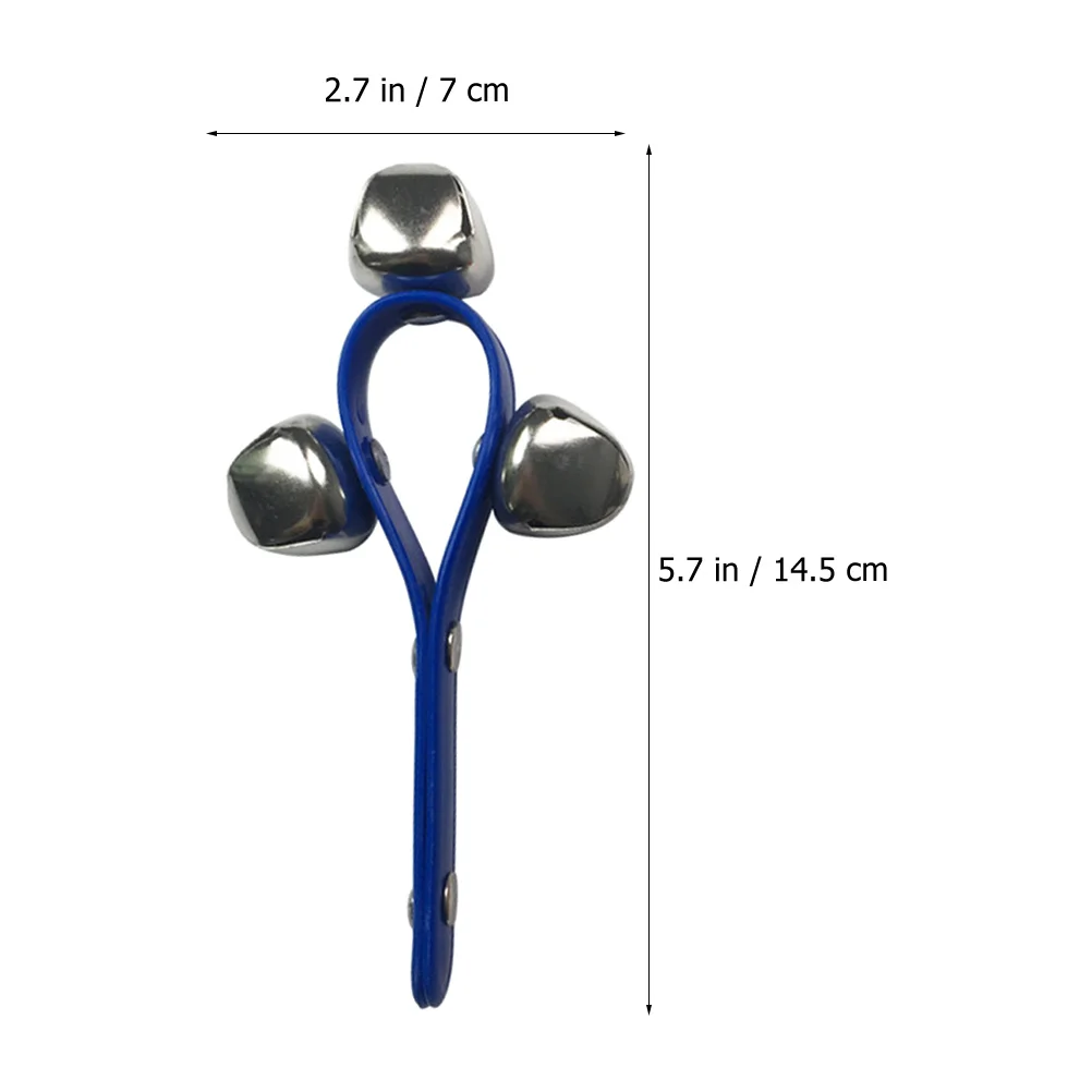 

2Pcs Hand Held Tambourine Creative Shaking Hand Bell Educational Musical Instrument for Children Kids Handbell Toy