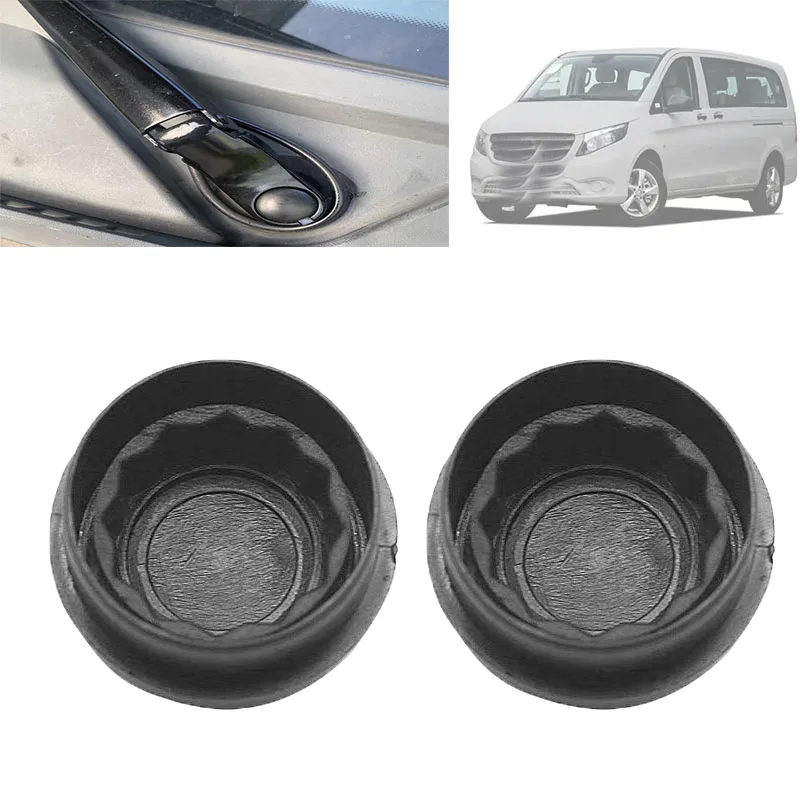 

2X Car Front Wind Screen Wiper Nut Cap Cover For Mercedes W639 A6398240049