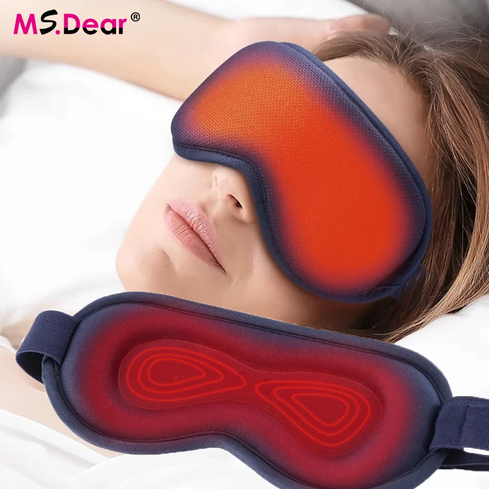

Electric Steam Eye Mask 3D Surround Eye Massager 3-Level Hot Compress Hot Compress Eye Mask 6-Mode Massage Smart Timing