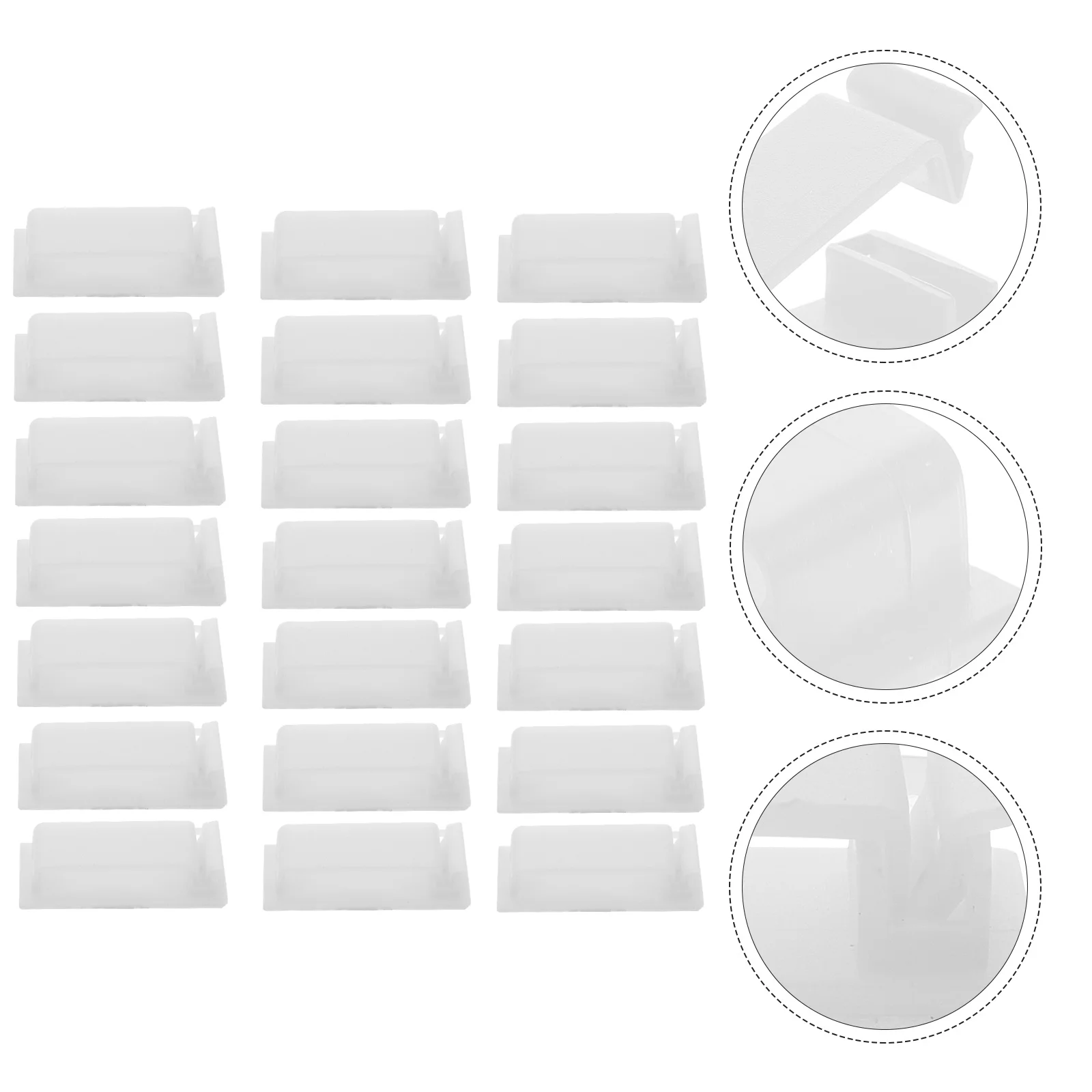 

50 Pcs Charge Cable Fixing Clip Office Desk Holding Clips Pa66 Clamps Organizing Buckle