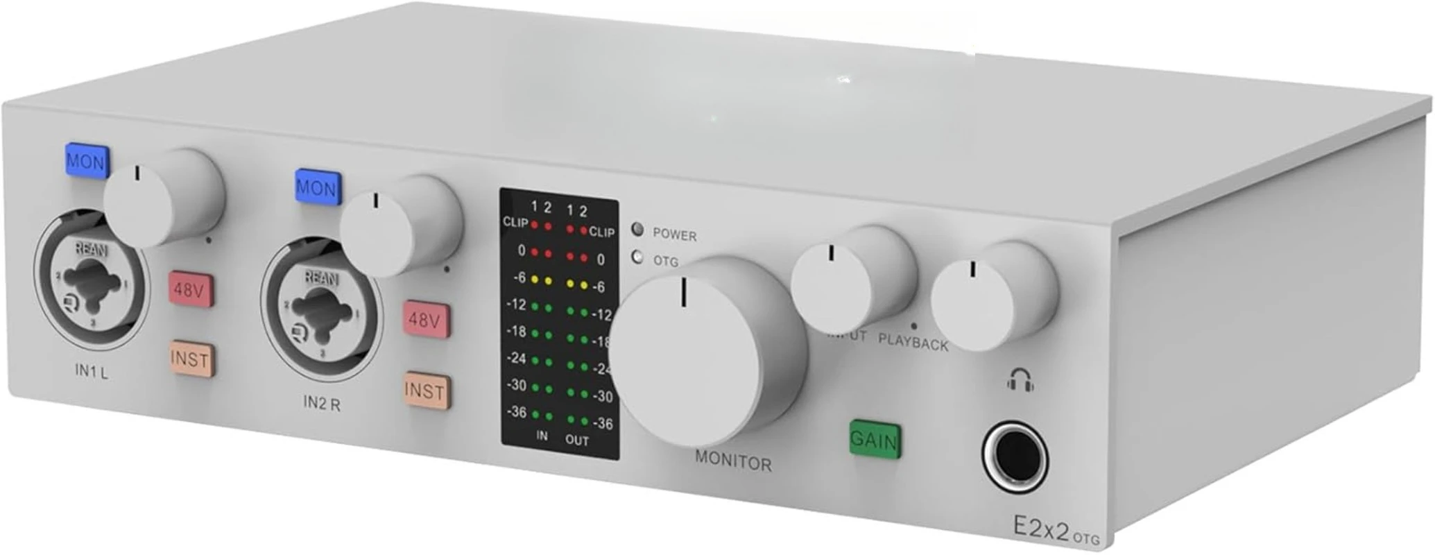 

E2x2 OTG USB Audio Interface - Ultra-Linear Preamp & Powerful Headphone Amp,Optical Output, Mobile Streaming, Zero-