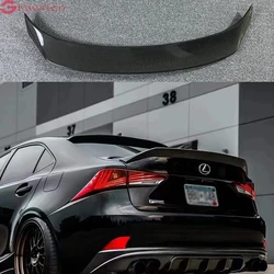 Alerón de la tapa del maletero trasero para Lexus IS200t IS250 IS350 2014-2020 IS300, labio divisor de pico de pato negro brillante, estilo HighKick