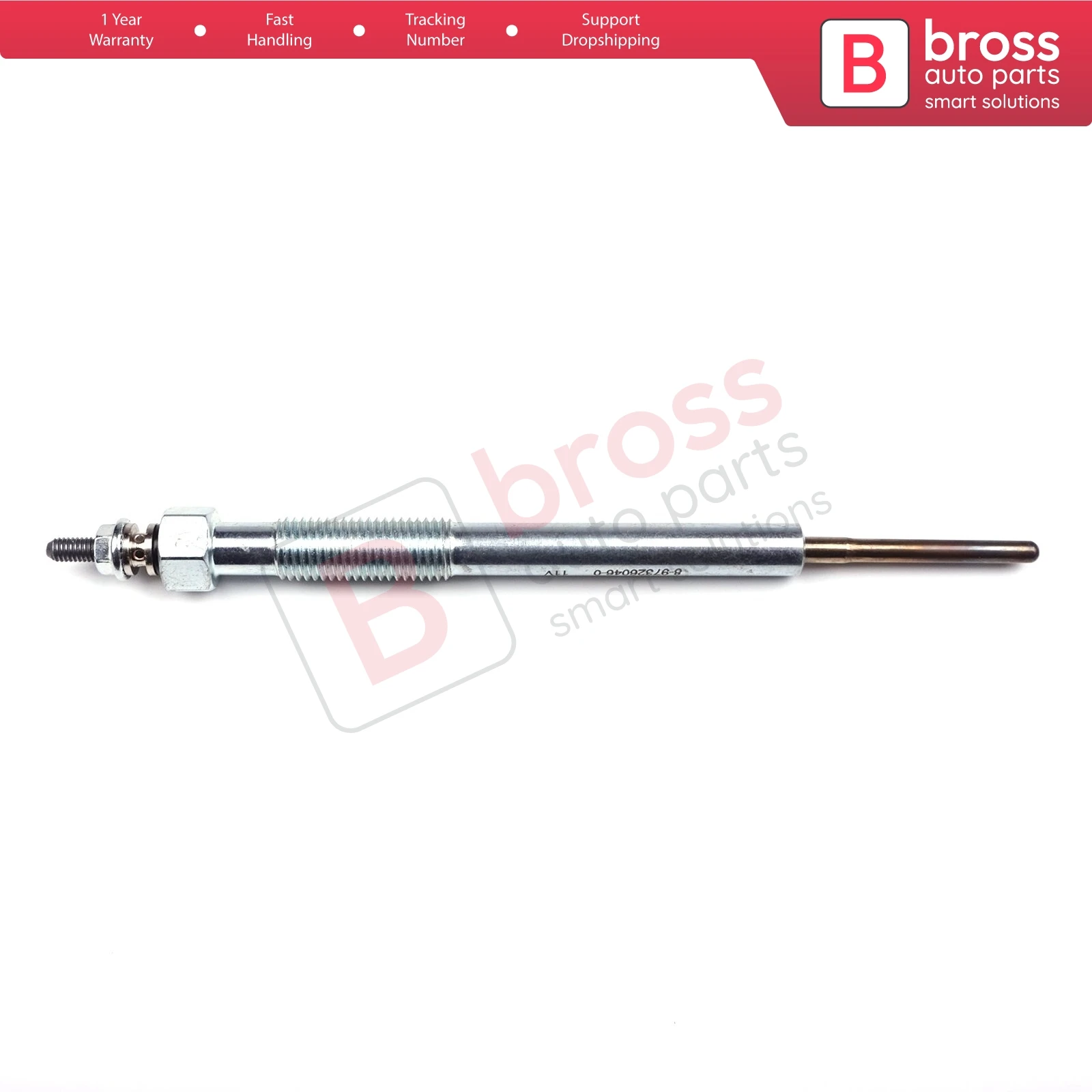 Bross BGP71 1 Piece Heater Glow Plug 11 Volt for  D-Max Rodeo MK1 8-9817-4898-0, GN095,  0100226577,  Y1001J1, Y1001J, 93034