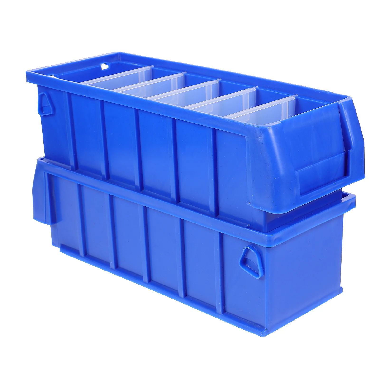 2 Pcs Parts Box Screw Tool Storage Workshop Organizer Component Toolbox High-density Polyethylene Classification