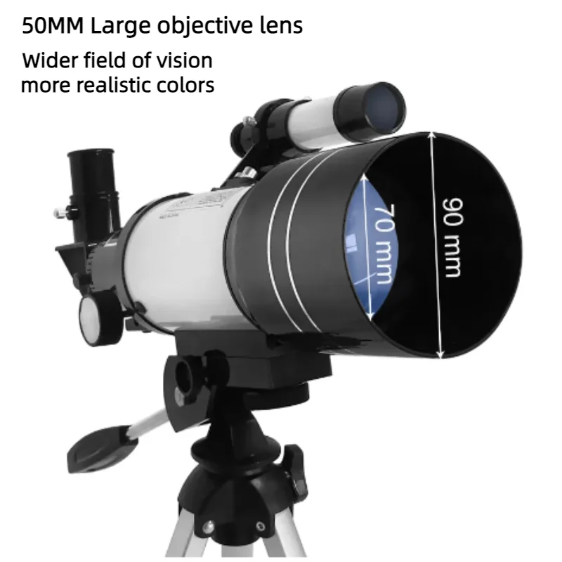 30070 Astronomical Telescope with Star Finder High-definition High-magnification Stargazing Children's Gift Monocular Telescope