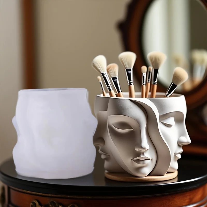 1Artistic multi-faceted mold set，Suitable for resin/Gypsum/Handmade cement，DIYEpoxy resin silicone molds，Gallery-grade sculpture