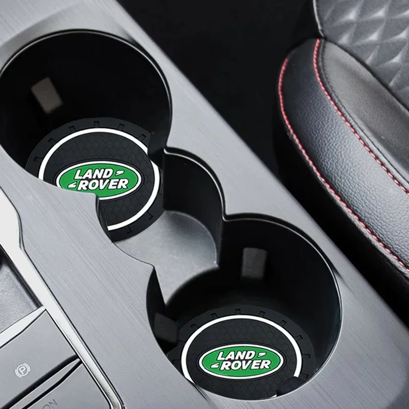 2 قطعة حامل الكأس سيارة مكافحة زلة إدراج الوقايات منصات الديكور لاند روفر المدافع فريلاندر ديسكفري 1 2 3 إيفوك رينج SV #6