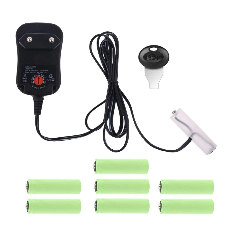 AA Battery Eliminator EU Power Supply Adjustable 3V 4.5V 6V 9V 12V Adapter Can Replace 2AA To 8AA Batteries
