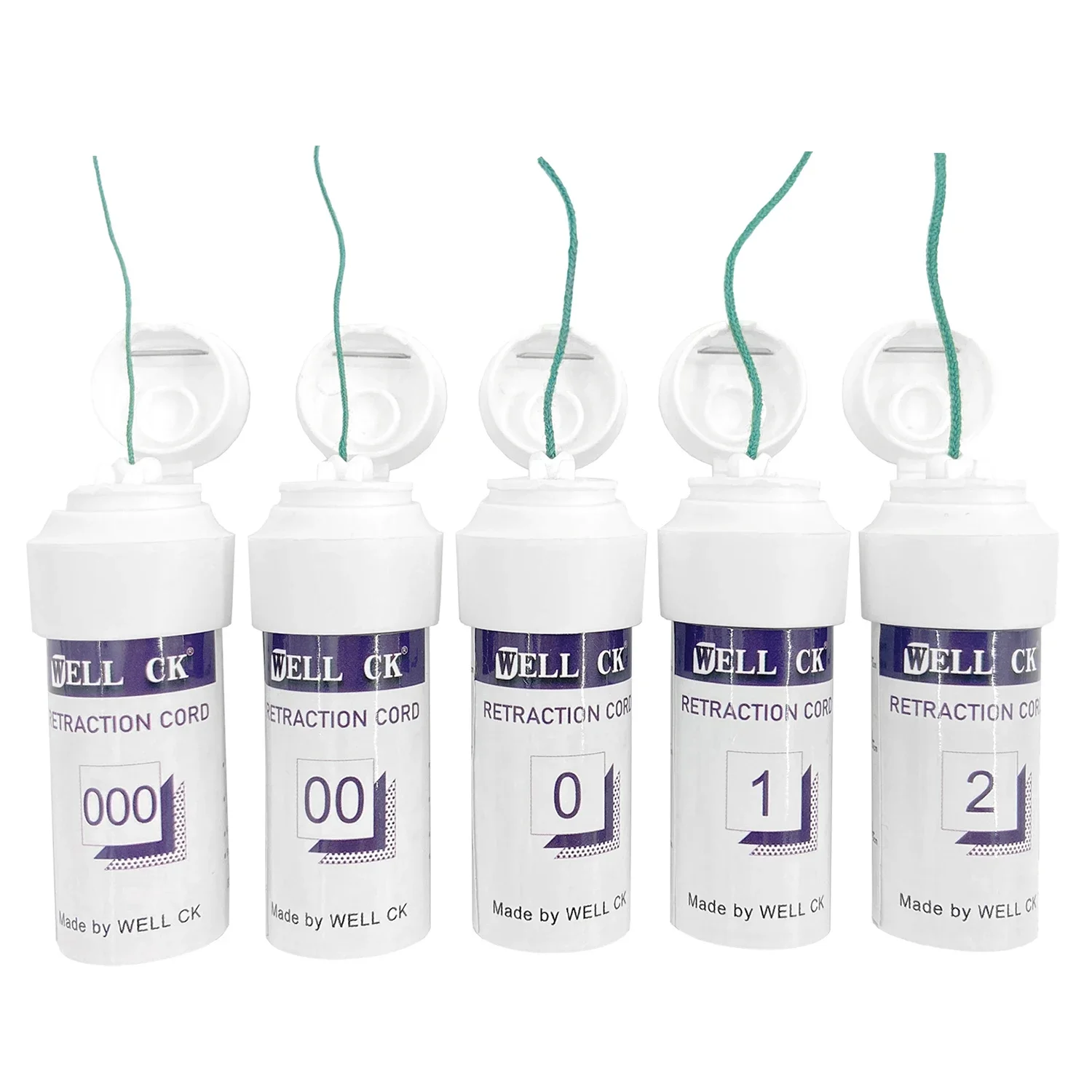 

1 Bottle WELLCK Dental Thread Disposable Gingival Retraction Cord Knitted Cotton Gum Line Dentist Material 5 Sizes 0 00 000 1 2