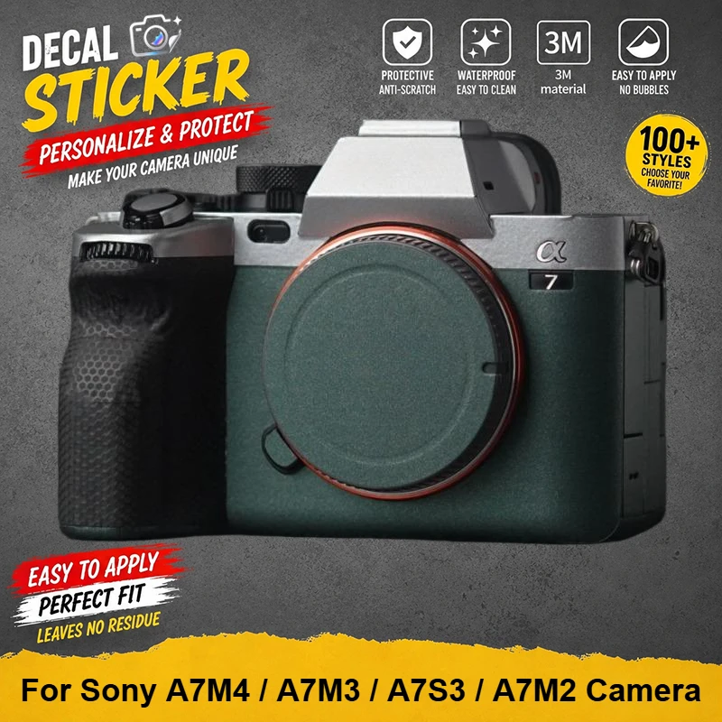 PrizMo Skin For Sony A7M4 / A7M3 / A7S3 / A7M2 Camera Sticker Advanced Protection Body Protective Decal Skin Protector Coat