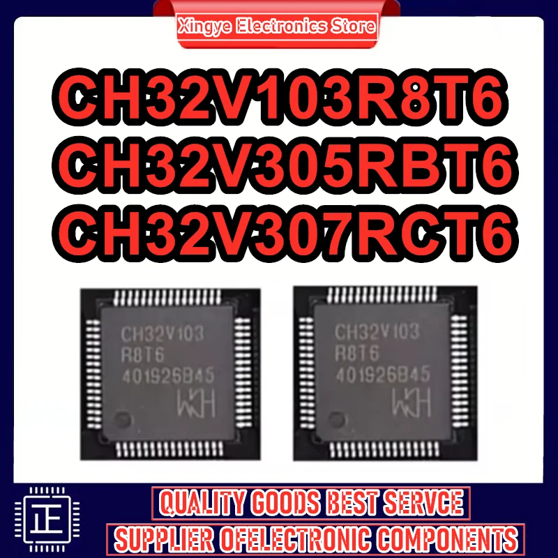 

5PCS CH32V307RCT6 CH32V103R8T6 CH32V305RBT6 CH32V307RC CH32V103R8 CH32V305RB CH32V307 CH32V103 CH32V305 CH IC MCU Chip LQFP-64