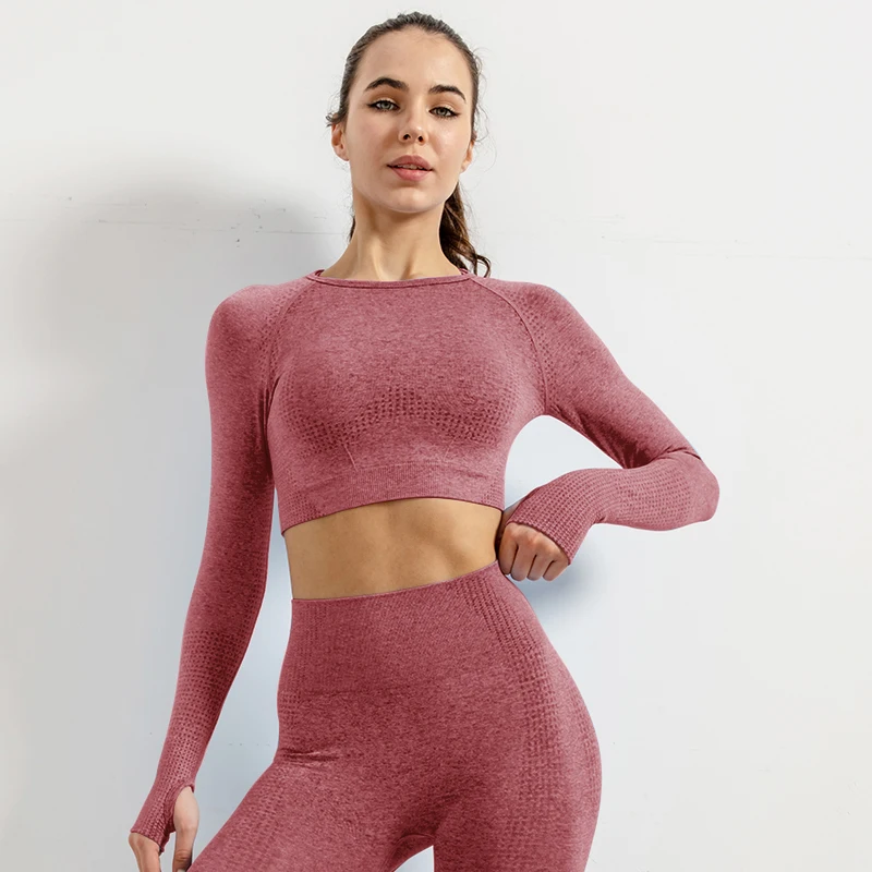 Yoga Outerwear Seamless Women\'s Activewear Workout Wear Activewear Workout Tops Long Sleeve Activewear Bike Outerwear