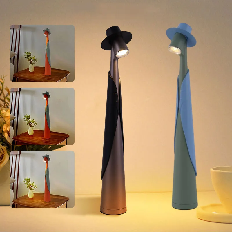 LED wireless charging high desk lamp top touch dimming light creative living room dining table table decoration ambient light