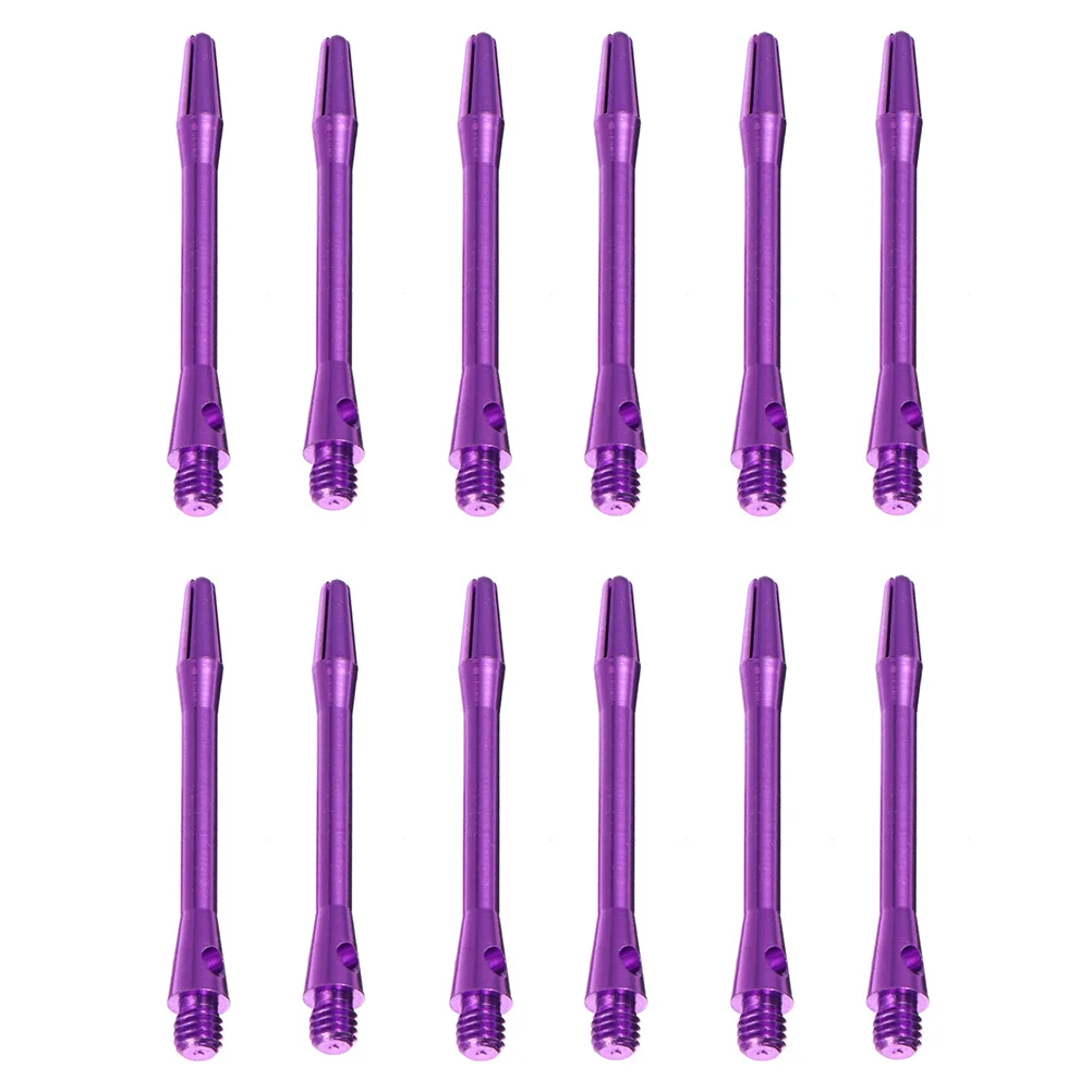 Arbres de fléchettes de remplacement, 12 pièces, tiges filetées en alliage d'aluminium pour pointe en acier, léger, résistant à l'usure, jeu Portable robuste