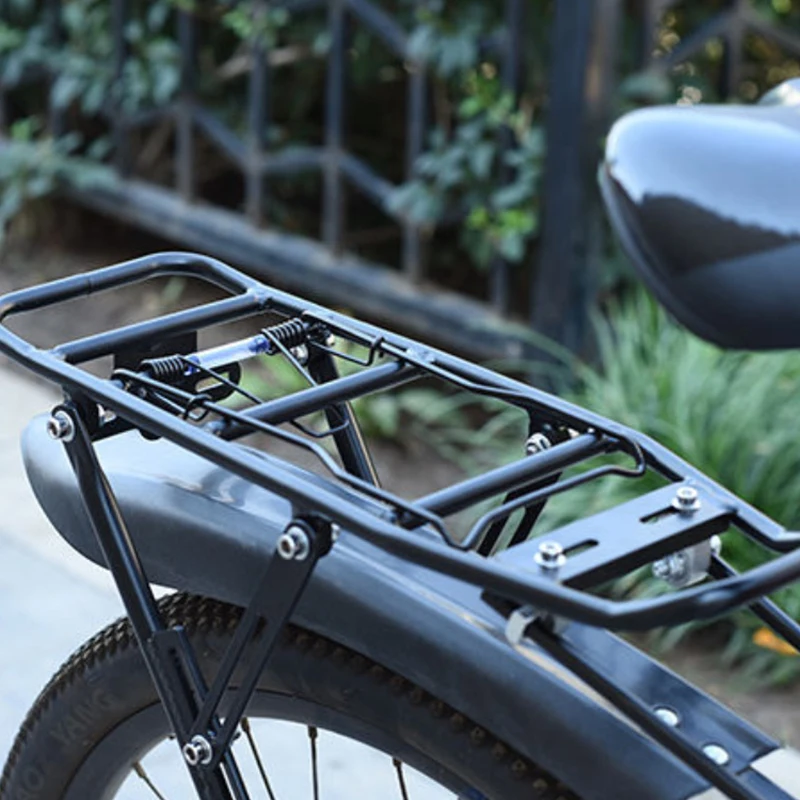 

Quick Release Alloy Rear Bike Rack, 1 Set Mountain Bicycle Carrier with Luggage Bag Tail Shelf, Cycling Equipment Accessories