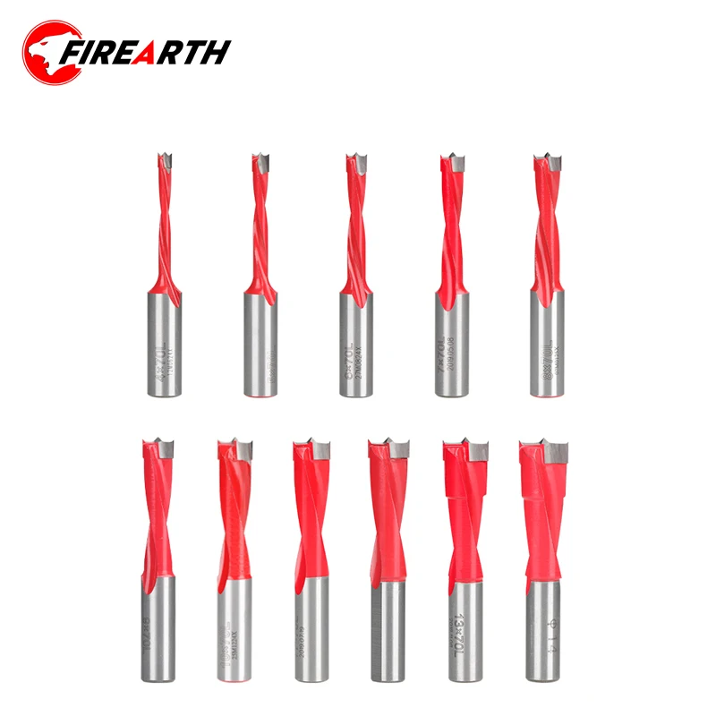 Left Rotation Router Drill Bit 2 Flute Wood Forstner Drill Bit Row Drilling for Multi Rows Boring Machine Hole Drill Bits