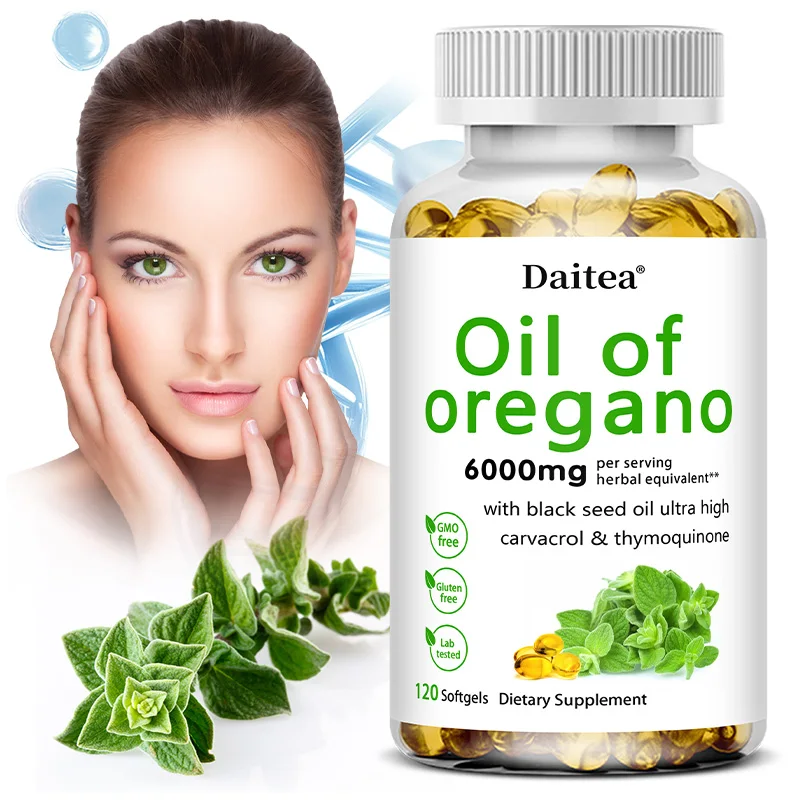 زيت الأوريجانو كبسولات هلامية - يعزز صحة الهضم والأمعاء، وتوازن نباتات الأمعاء، والدورة الدموية، وجهاز المناعة #2