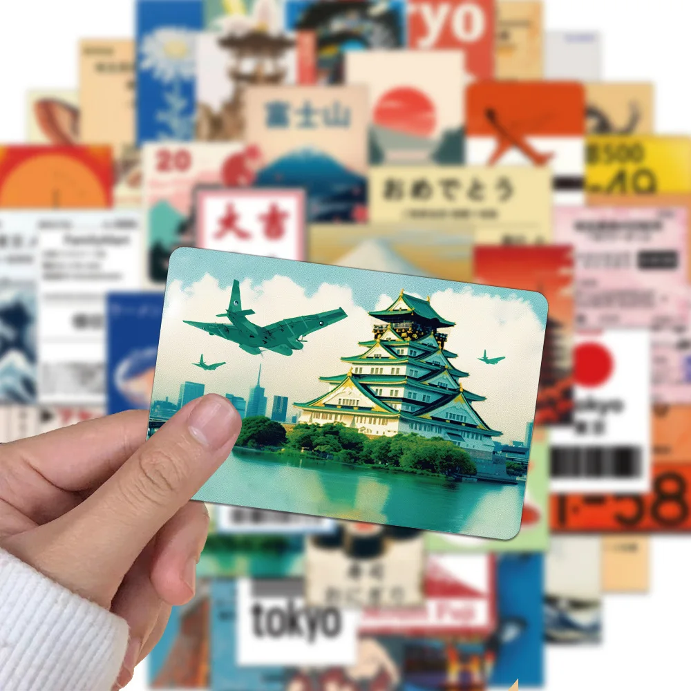 

10/50pcs Japan Tokyo Stamp Travel Stickers Collection Decals DIY Laptop Phone Notebook Suitcase Car Stickers Kids Classic Toy