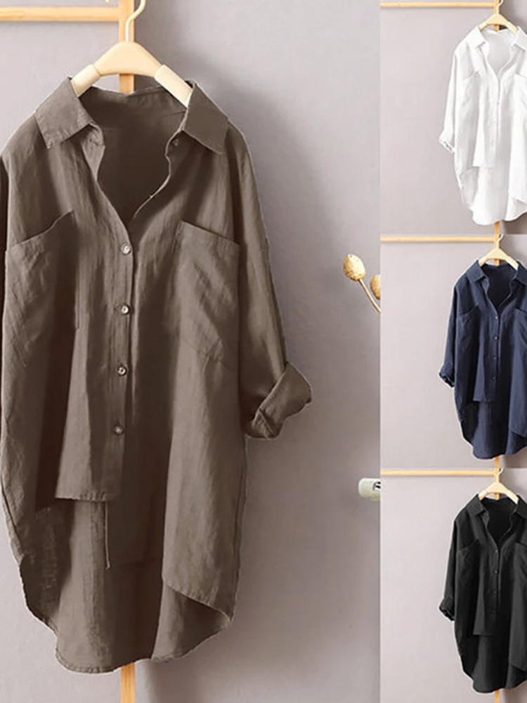 

Pure Color irt Jaet Long Sve New Spring Casual Loose Fit Women's Premium Quali Top Faionable Ele Sle