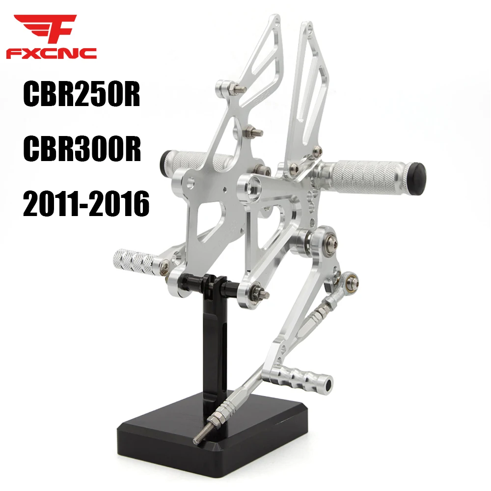 

For Honda CBR250R CBR300R 2011-2016 Motorcycle Rearset Footrest Footpeg pedal CNC Aluminum Foot peg Rearset Rear Set