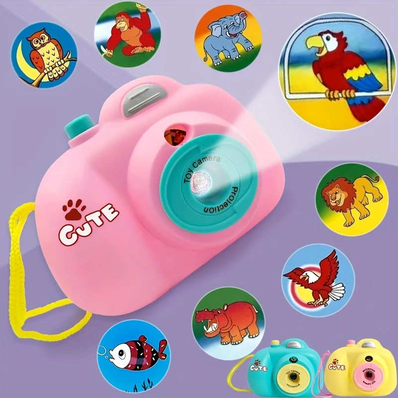 Fashion Mini Light Up Projection Cartoon Camera Kids Toy Camera Goodie Bags Fillers Stuffers Return Gifts Children Birthday Gift