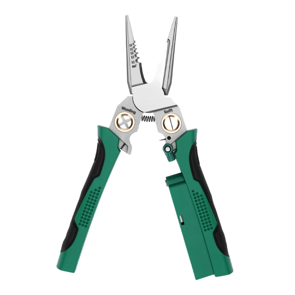 Ergonomic Wire Stripping Pliers with Padded Grip and Stainless Steel Construction for Precise Wire Insulation Removal by Jitende