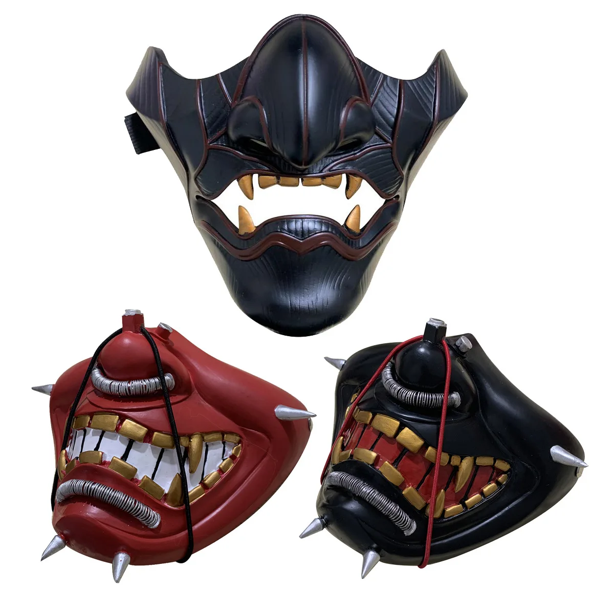 Ghost of Tsushima Samurai Mask Cosplay Props Unisex Masquerade Halloween Accessories Grimace Hannya Jin Prajna Masks