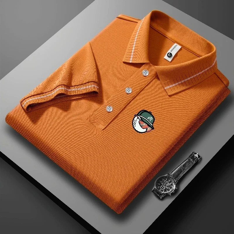 Golf 2026 Summer New Solid Color Collar Button Short Sleeve Collar Shirt Casual Breathable Comfortable Top image 2