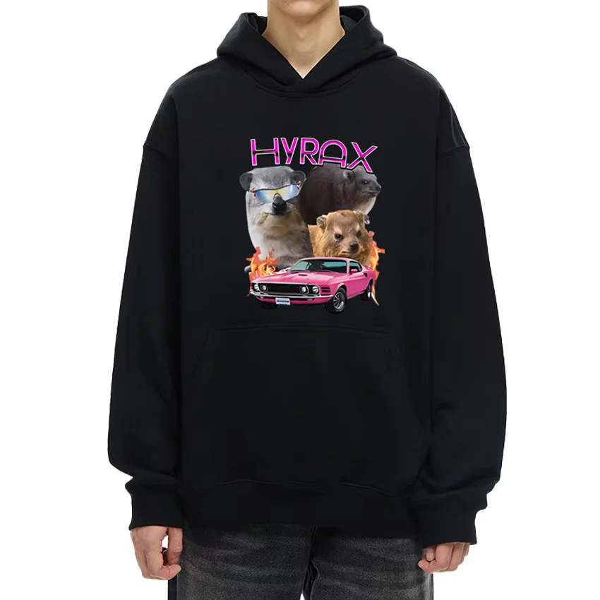 

Stylish Hyrax Funny Meme Mom Dad Vintage top Hoodie Men Women Fleece Long Sleeve Sweatshirt hip hop streetwear Printed pullovers
