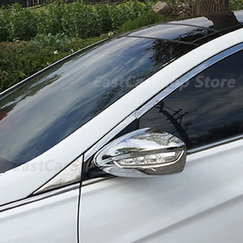 For Hyundai Sonata 8th 2014 2013 2012 2011 Car Rear View Rearview Side Glass Mirror Cover Carbon Fiber Frame Side Mirror Caps