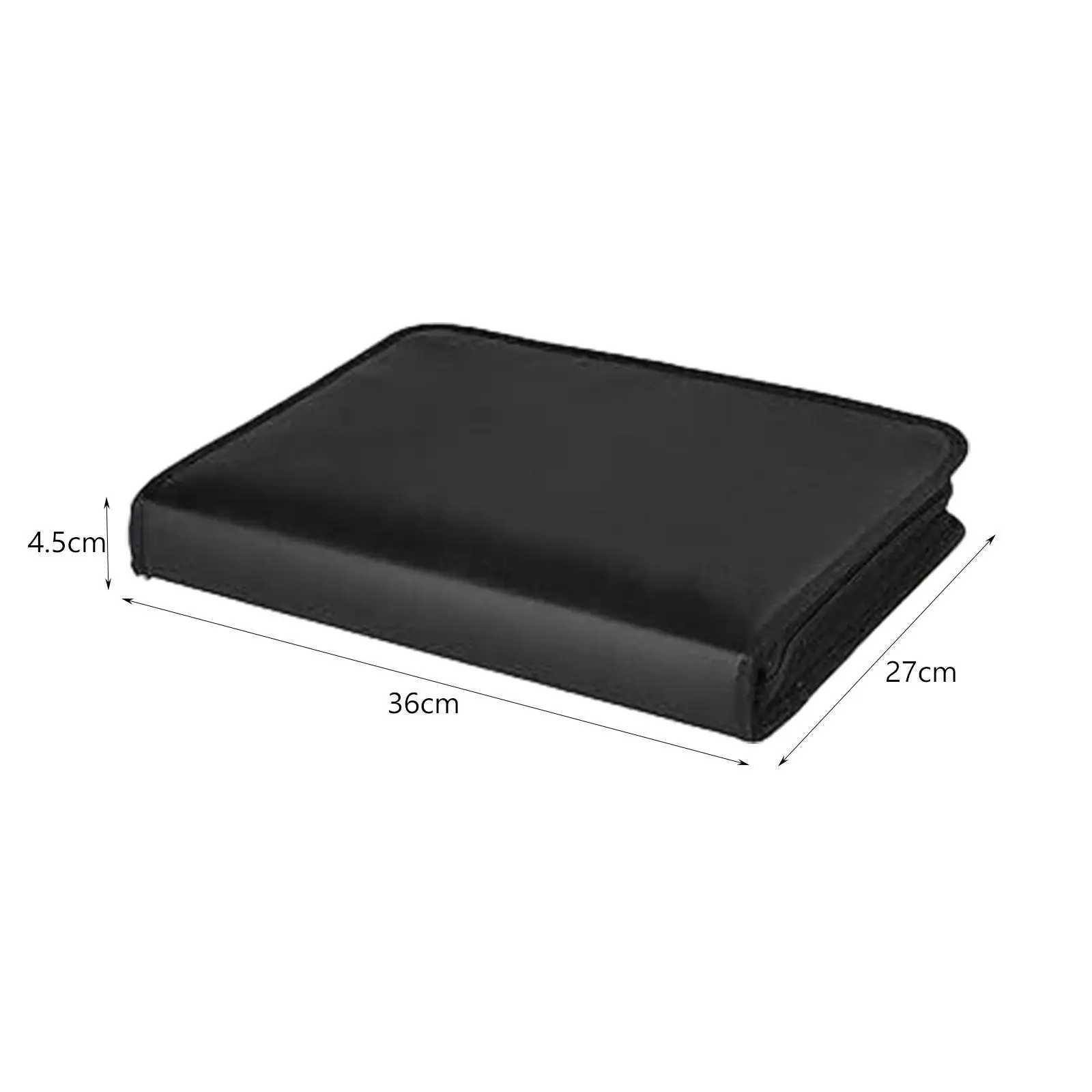 Large Capacity Accordion File Organizer Black Expanding Folder Multi Pocket for Paper Documents Business Trip Office Supplies