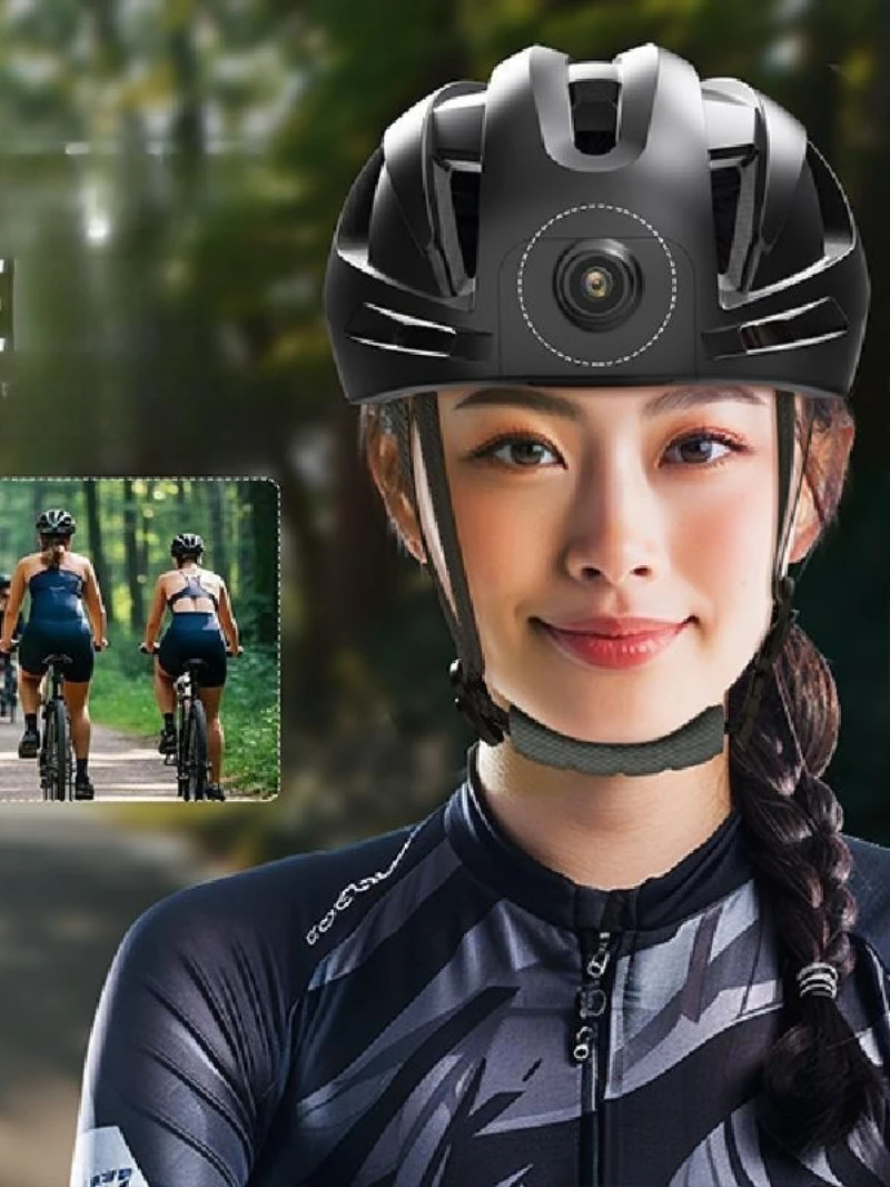 AliExpress NONE RAW3 Smart Helmet 1080P Action Camera Safety Turn Signal Lights Bluetooth Headset GPS Tracking Wind Resistant Cycling Helmet