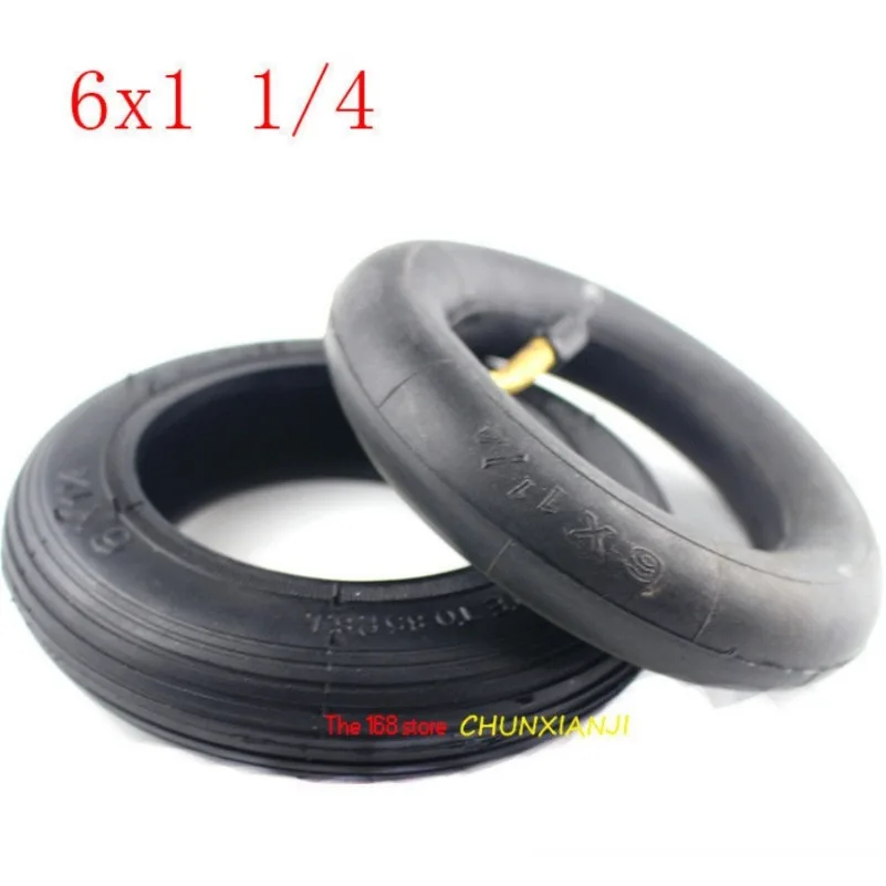 

Motorcycle 6x1 1/4 Tyre 150MM Scooter Inflation Wheel with Hub Inner Tube Electric 6 Inch Pneumatic Tire