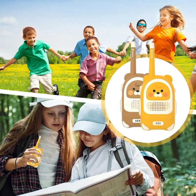 Walkie-talkie dla dzieci 2pcs Cartoon Interphone walkie-talkie atrakcyjne dekoracyjne domofon daleki zasięg Radio zabawki dla chłopców dziewczynek