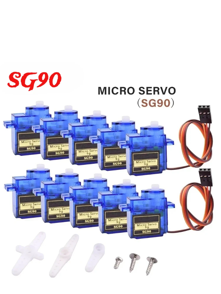 5/10/20/50 Pcs MG90S Servo All Metal Gear 9g SG90 Upgraded Version For Helicopter Plane Boat Car MG90 9G Trex 450 RC Robot