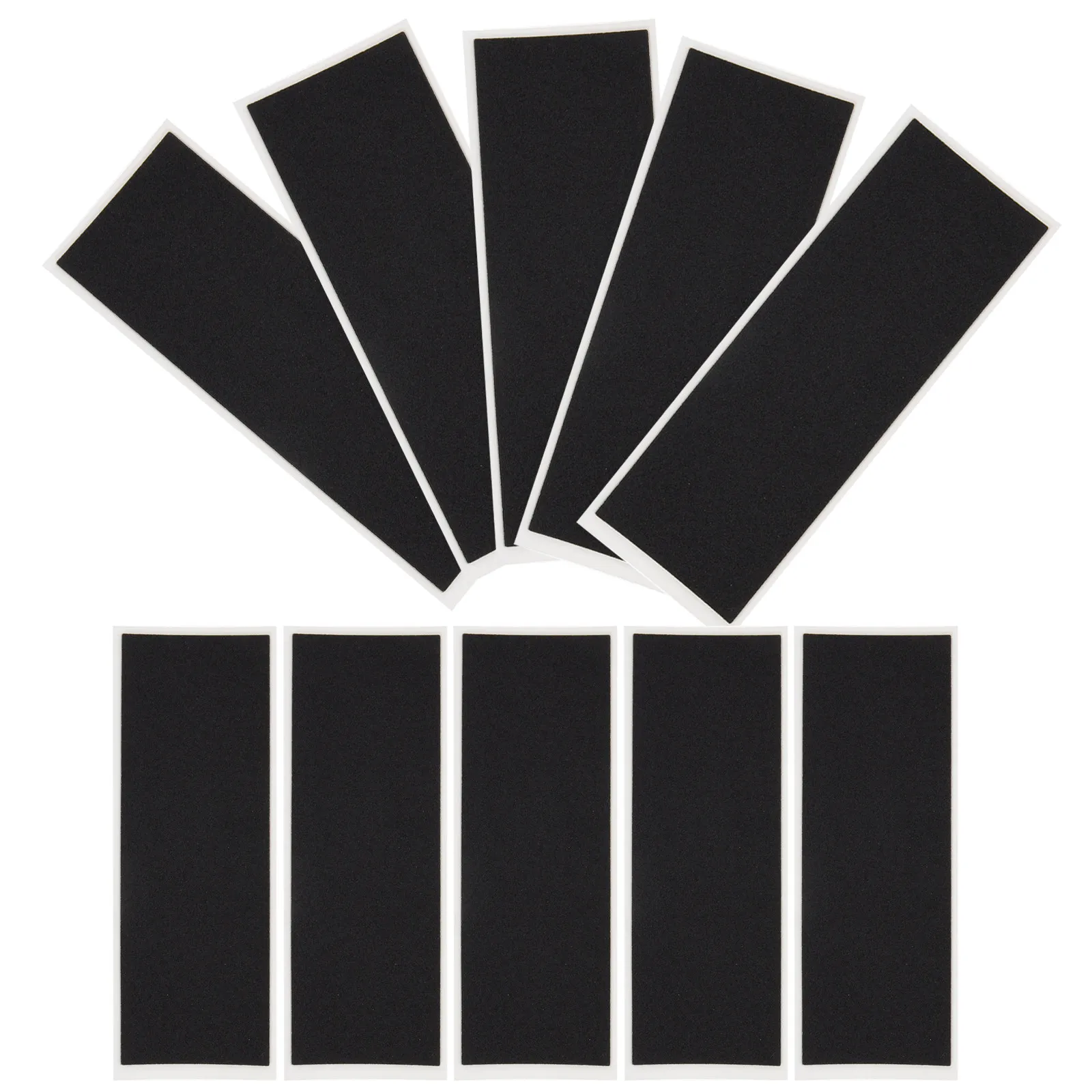 10pcs Fingerboard Grip Tape Stickers – Foam Skateboard Sticker Strips for Mini Skateboards