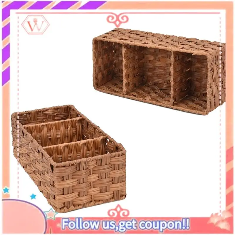 

Upgraded Bathroom Toilet Organizer,Back Of Toilet Storage Basket,Waterproof Storage Baskets For Toilet Tank 3 Section 2Pack