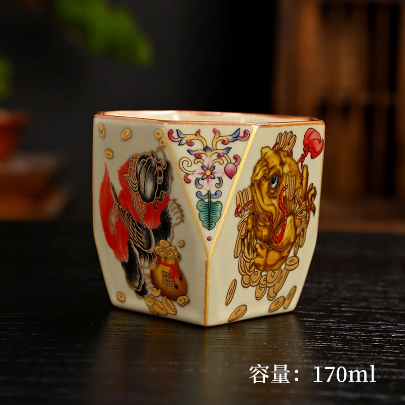 CX enamel tea cup personal cup ceramic commemorative companion