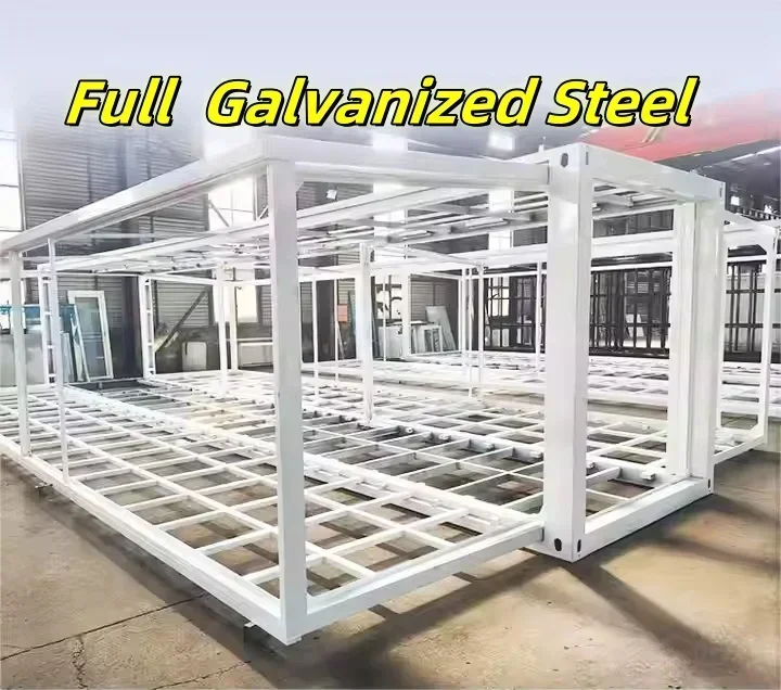 Alta calidad y último diseño, estructura de acero ligero prefabricada, productos para casa de villa, casa contenedor plegable de villa de acero ligero